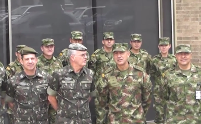 VISITA MIEMBROS DEL EJERCITO DE BRASIL