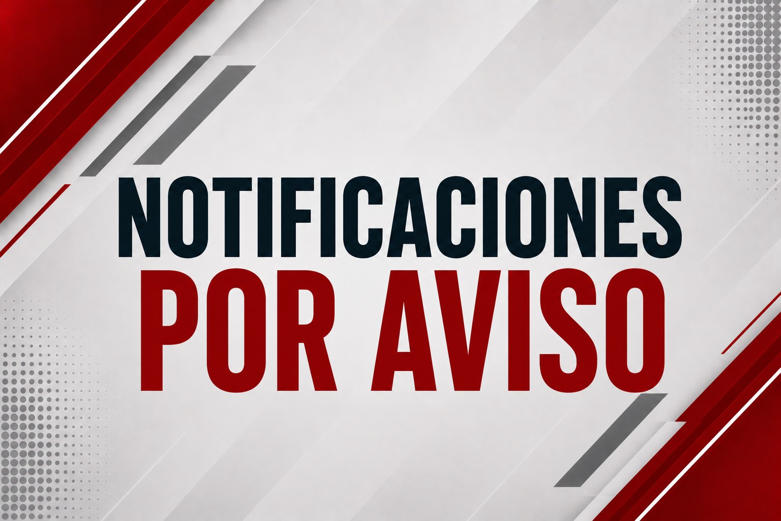 Notificaciones por Aviso de la División de Aviación