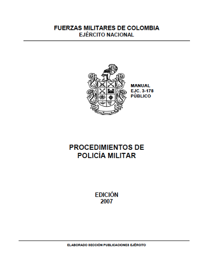 EJC 3-178 M. Procediento Policia Militar