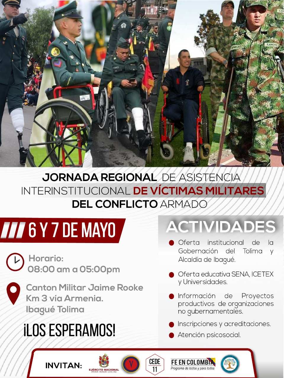 Jornada regional de asistencia interinstitucional de victimas militares