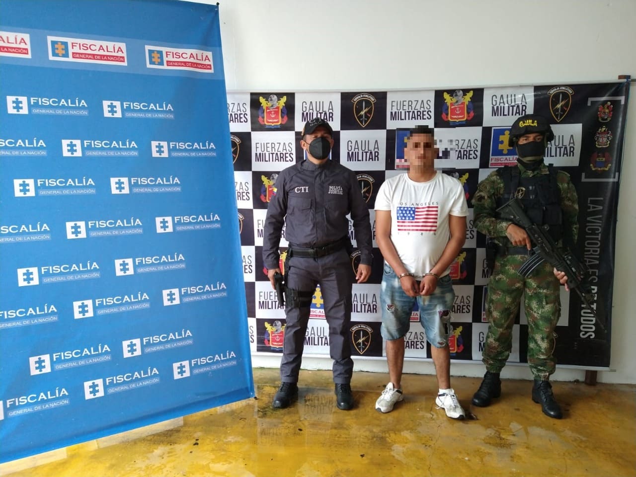 Captured alleged regional leader of the Clan del Golfo in southern Casanare