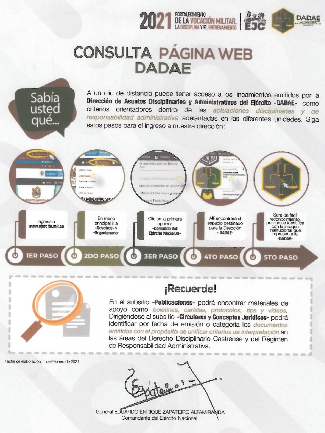 77. Consulta página Web DADAE