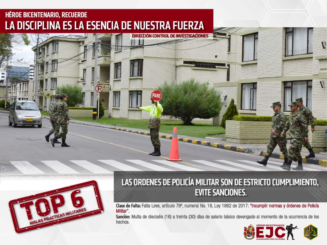 7. Top 6 Las ordenes de policía militar son de estricto cumplimiento evite sanciones