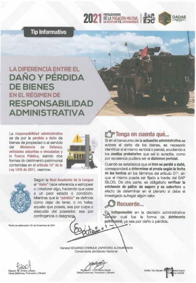 48. La diferencia entre el daño y perdida de bienes en el régimen de responsabilidad administrativa