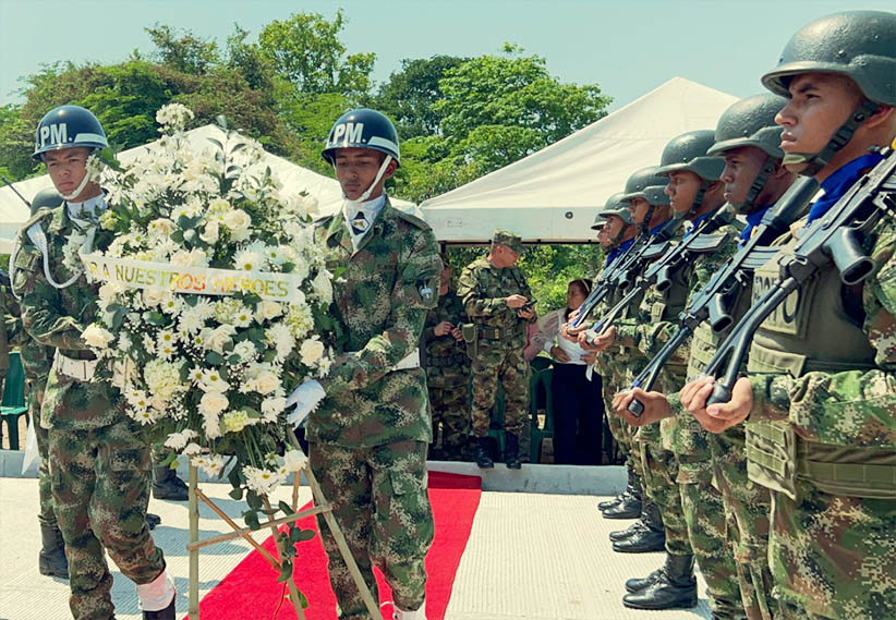 El Ejército Nacional honra la memoria de once militares asesinados hace 20 años en zona rural de Aracataca