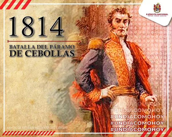 Un día como hoy, en el año 1814 se llevó a cabo la Batalla del Páramo de Cebollas