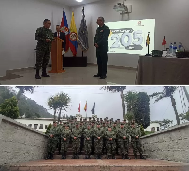Reunión de comandantes de Logística Militar en su aniversario 205