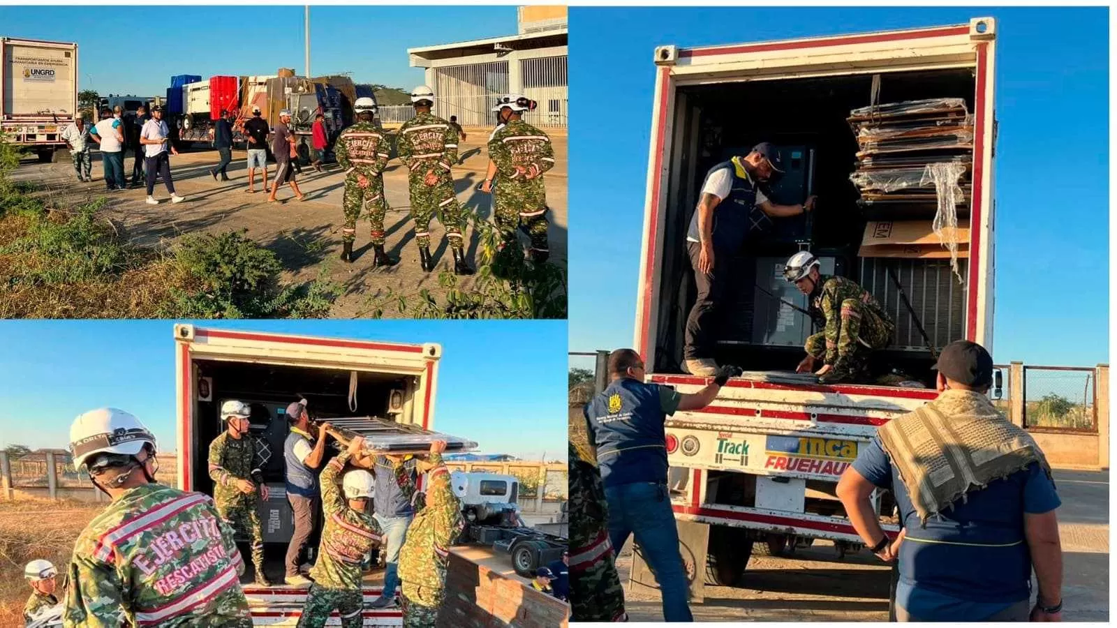 Ejército Nacional apoya traslado de un hospital de campaña que beneficiará a comunidades de la Alta Guajira