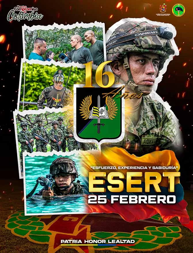 El CENAE felicita a la ESERT en sus 16 años de trayecoria militar