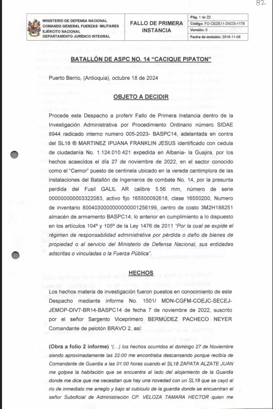 INVESTIGACIÓN ADMINISTRATIVA N° SIDAE 8944