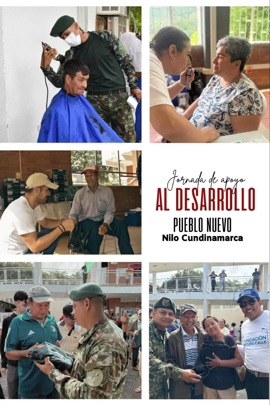 Más de 1100 personas fueron beneficiadas en la Gran Jornada de Apoyo al Desarrollo en Pueblo Nuevo, Nilo, Cundinamarca