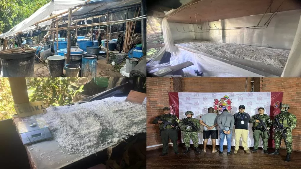 Ejército Nacional halla una tonelada de cocaína y captura a dos cabecillas visibles de una organización transnacional dedicada a exportar droga desde Colombia