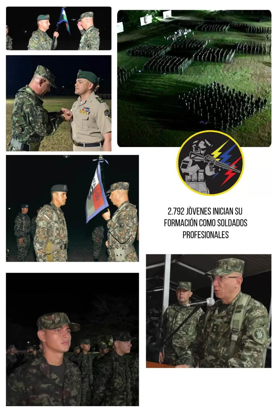 2792 jóvenes de todo el país iniciaron su formación como futuros soldados profesionales del Ejército Nacional