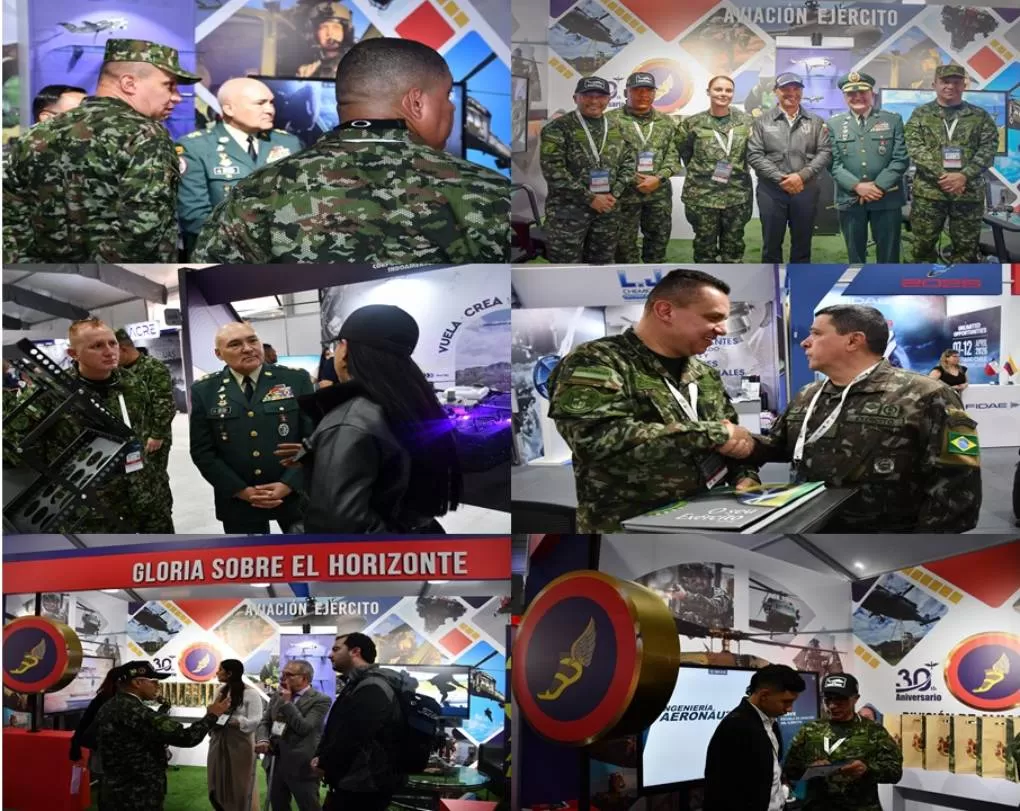 Aviación Ejército hizo presencia en la Feria Aeronáutica 2025 en Rionegro