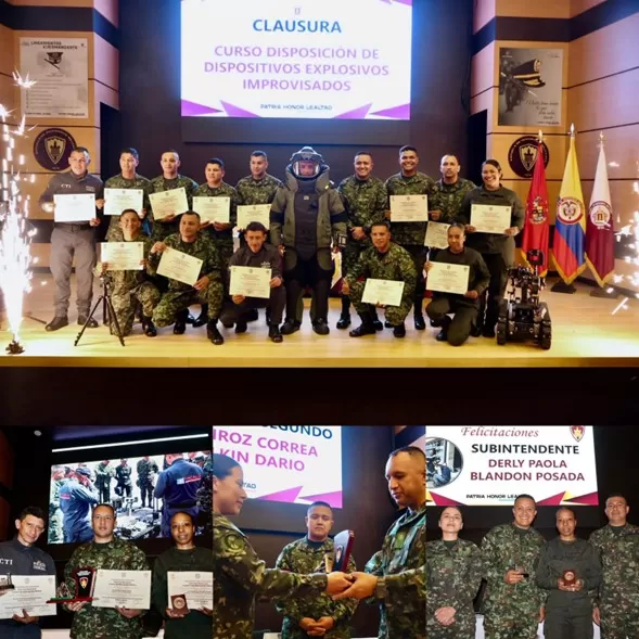 Colombia fortalece su capacidad para enfrentar la amenaza explosiva