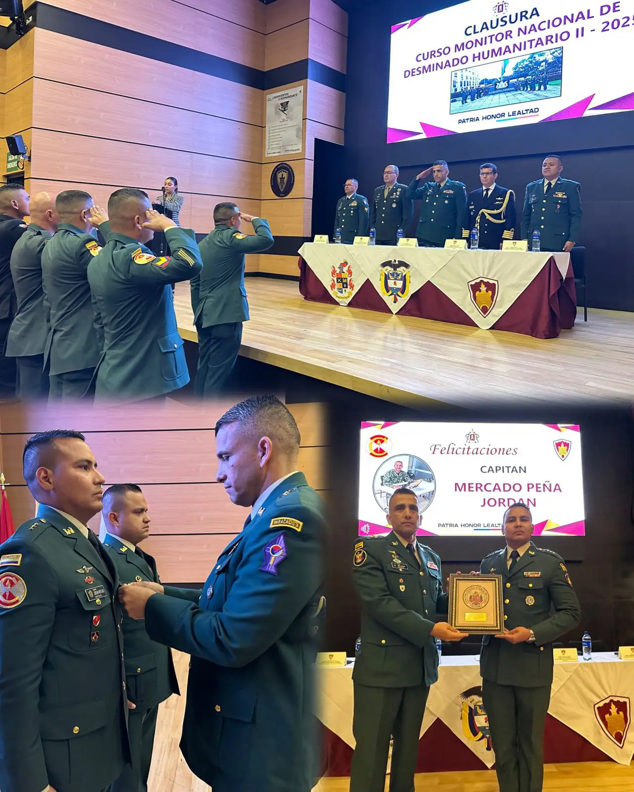 Clausura del Curso Monitor Nacional de Desminado Humanitario II- 2025