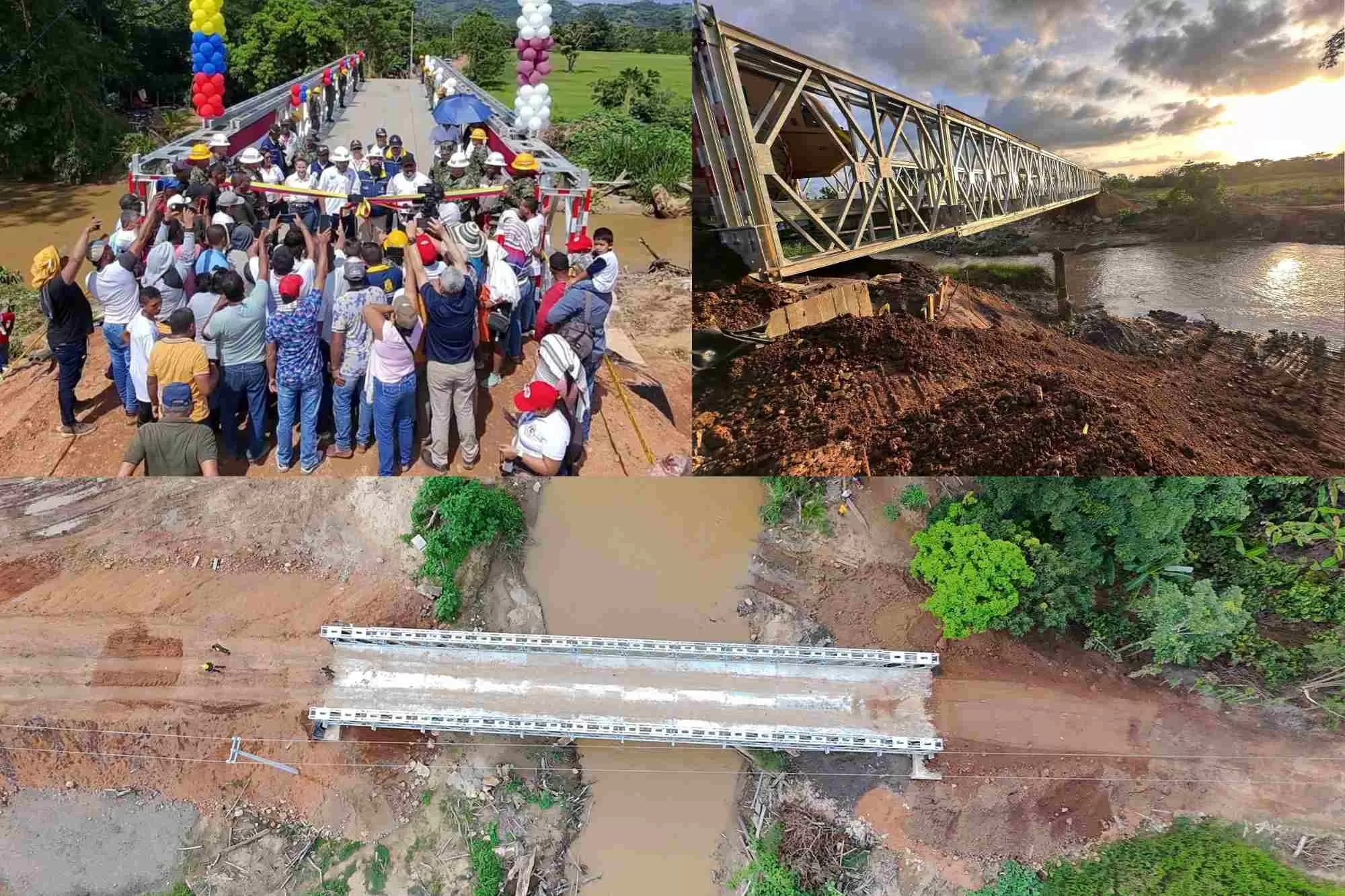 Ingenieros Militares entregan dos puentes en Córdoba en menos de 15 días