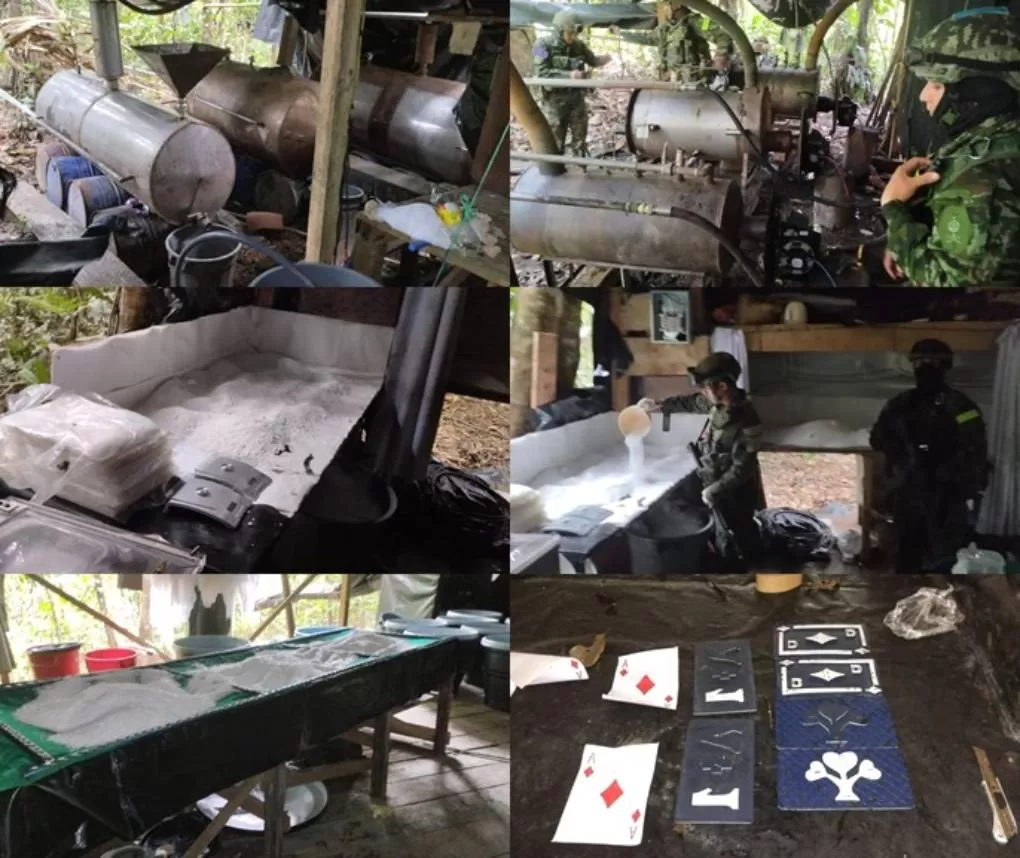 Ejército Nacional halló en Nariño laboratorio de cocaína cuya producción sería de alias Gripo
