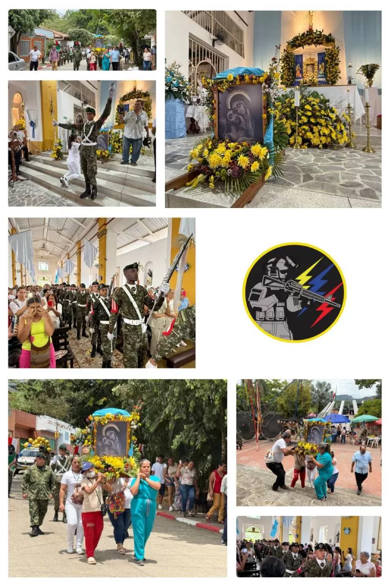 Soldados y comunidad unidos en Fe y tradición