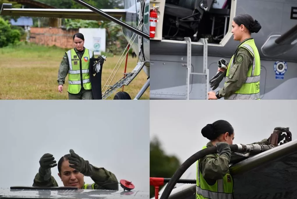 La única mujer tripulante de aviones en el Ejército Nacional, 30 años después de la reactivación del arma de Aviación