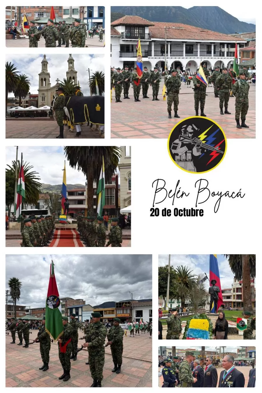 Homenaje al soldado Pedro Pascasio Martínez Rojas en el municipio de Belén, Boyacá.