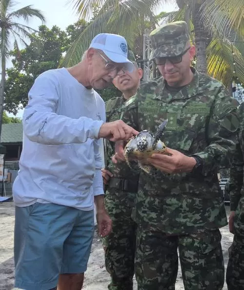 Ejército Nacional se une a esfuerzos interinstitucionales para proteger la tortuga marina Carey en peligro crítico de extinción