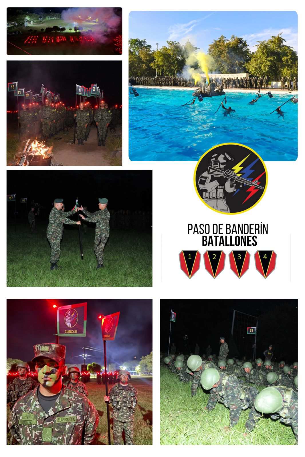 Paso de banderín a los batallones