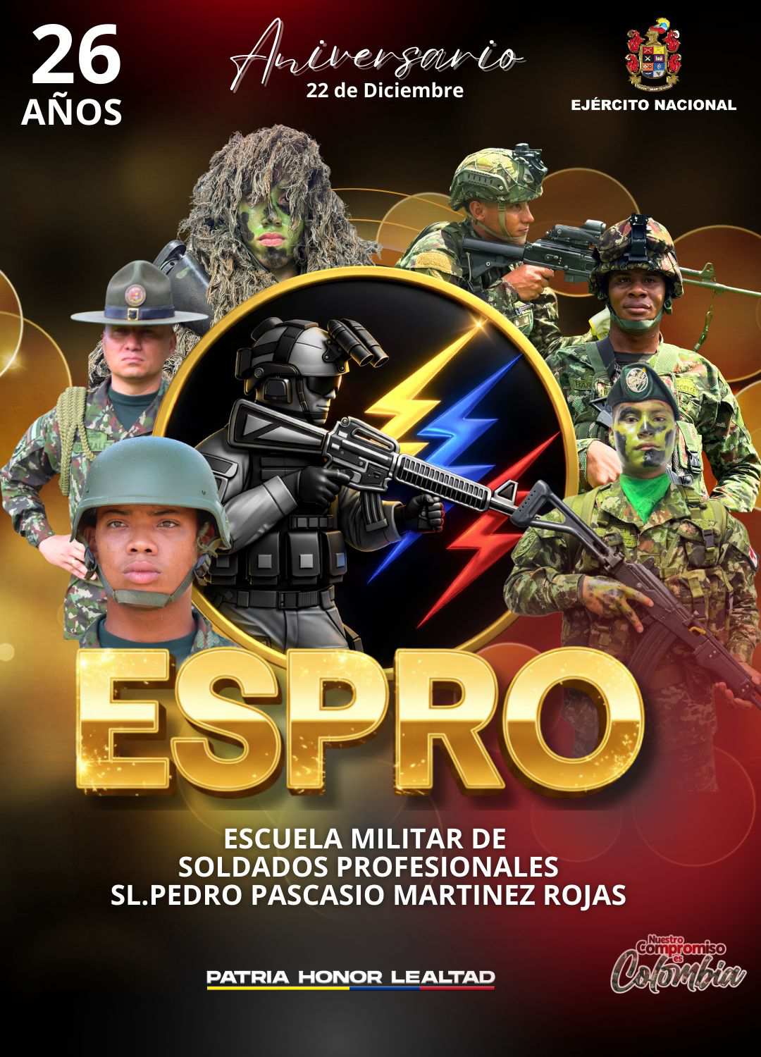 Hoy celebramos 26 años de historia, formación y compromiso con Colombia.