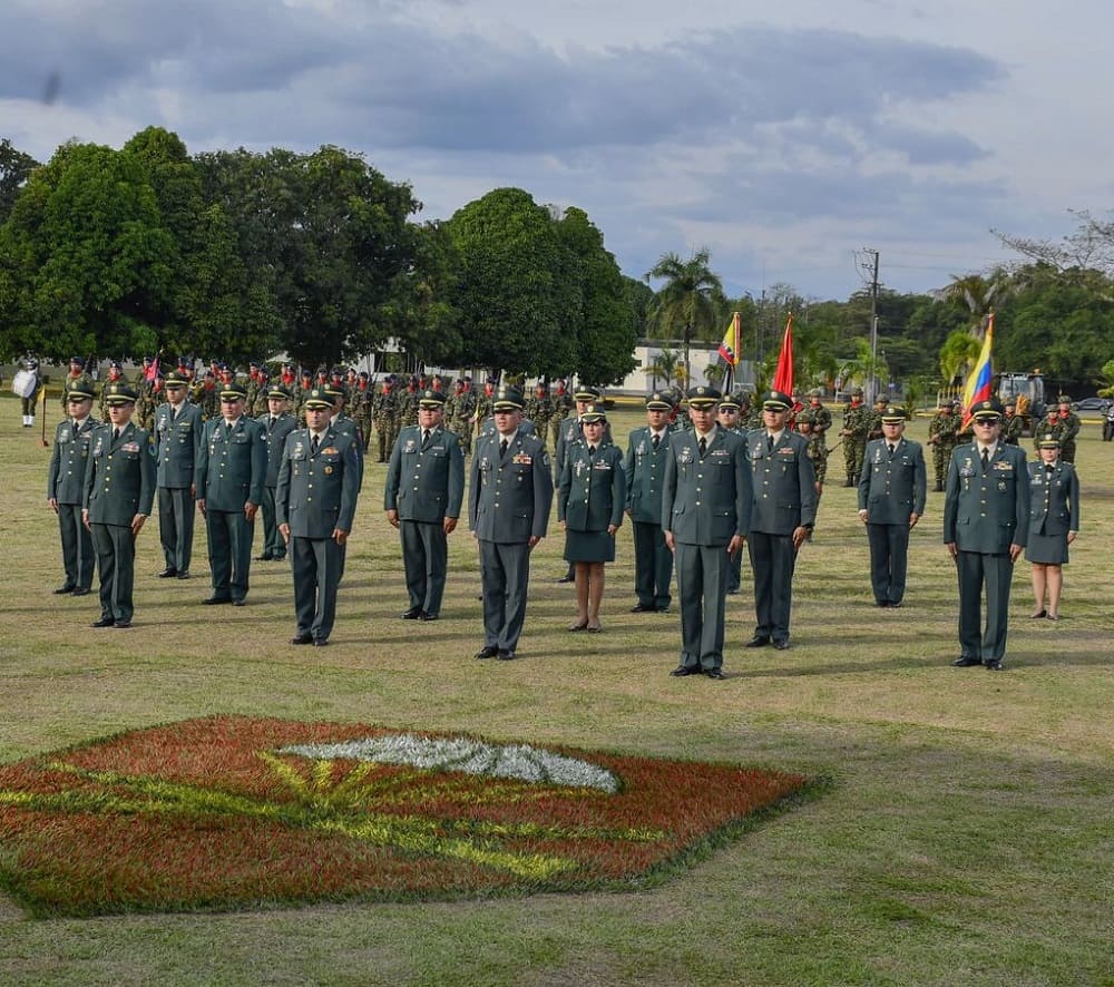 Fourth Division of the National Army held an officer promotion ceremony at the Apiay Military Canton