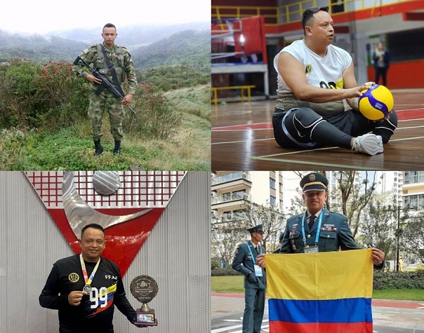 La resiliencia y el espíritu deportivo han proyectado al capitán Andrés Valencia a la alta competencia del voleibol sentado