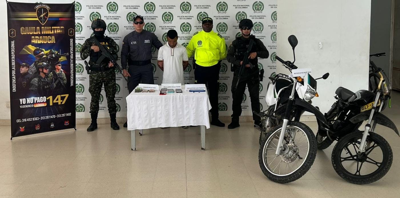 El Ejército y Policía Nacional capturan a alias Guacho, integrante del GAO-r Estructura 10 en Arauca capital