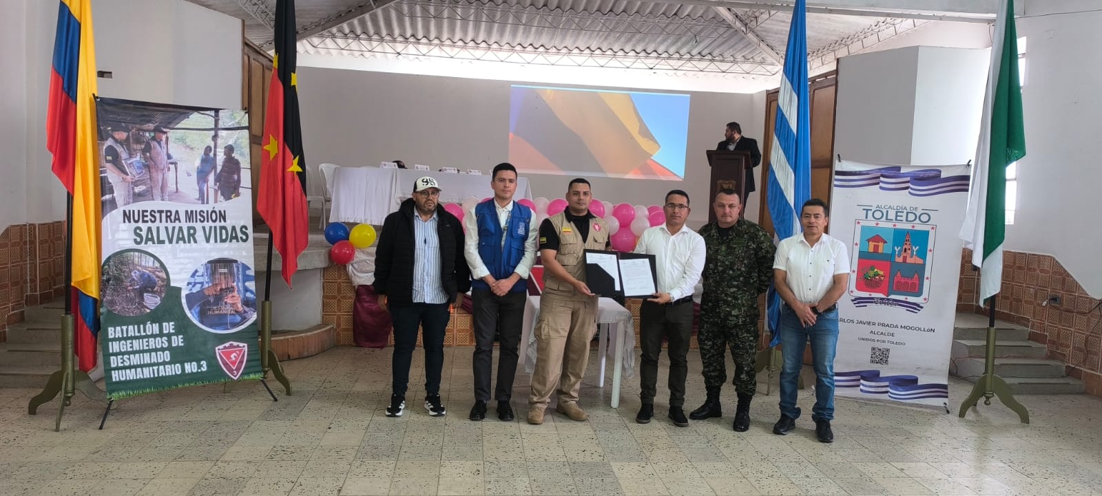 Norte de Santander recibe la primera zona declarada libre de sospecha de minas antipersonal