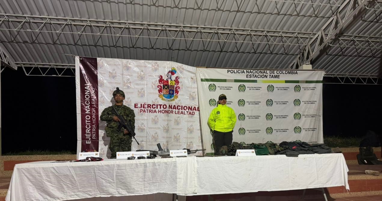 Ejército Nacional golpea estructura del GAO ELN en Tame, Arauca: un integrante neutralizado y armamento incautado