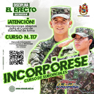 Ejército Nacional abrió incorporación para suboficiales