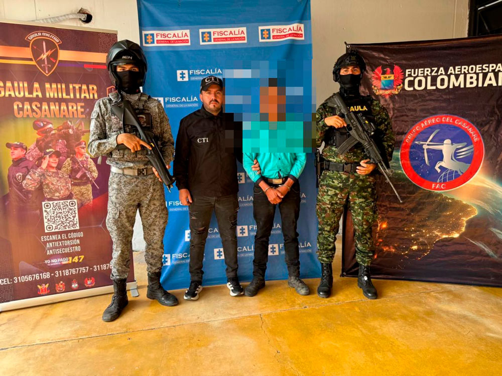Gaula Militar Casanare captura al presunto responsable del secuestro de la madre de la exalcaldesa de Pore