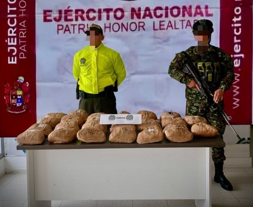 Ejército Nacional incautó depósito ilegal de morfina avaluado en más de 7 millones dólares perteneciente al grupo armado ELN
