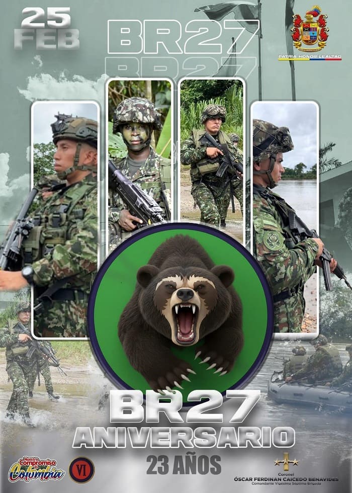 Twenty-Seventh Brigade celebrates 23 years of service in Putumayo