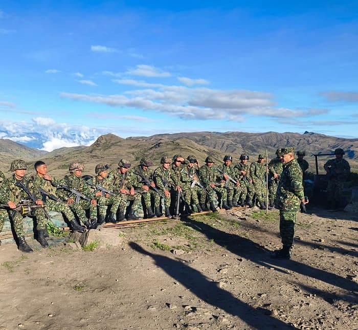 Command transfer in the First Brigade of the National Army in Boyacá