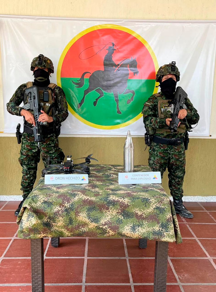 Ejército Nacional frustra atentado terrorista con dron contra el Cantón Militar San Jorge en Saravena, Arauca