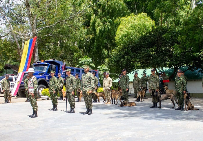 In the Sixth Brigade, 38 canine teams graduated in narcotics and explosives detection
