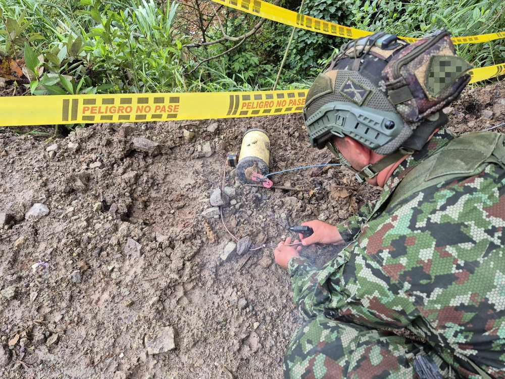 Ejército Nacional destruyó 6 dispositivos explosivos improvisados (IED) en Nariño