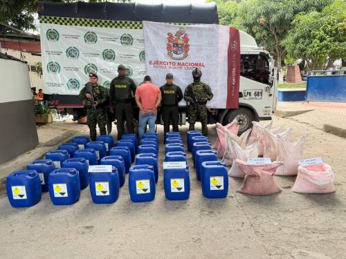 Ejército Nacional incautó material explosivo y capturó a un sujeto en Santa Rosa del Sur, Bolívar