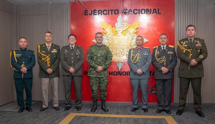 National Army strengthens ties of cooperation with military attachés from several Latin American countries