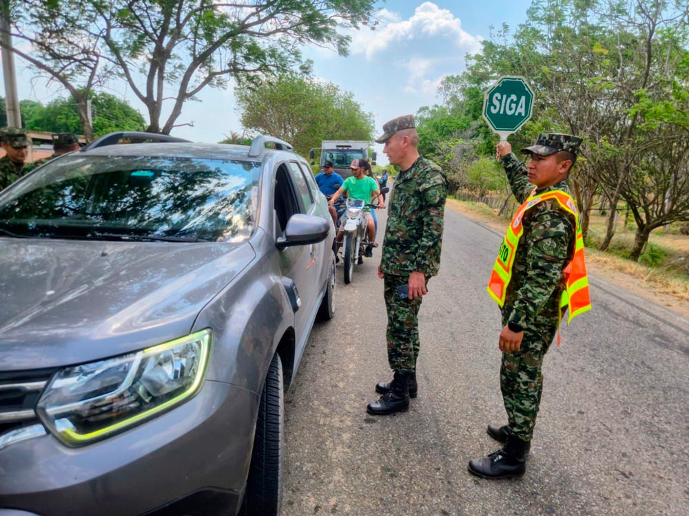 Ejército Nacional garantiza seguridad durante el puente festivo y el retorno en el departamento de Casanare