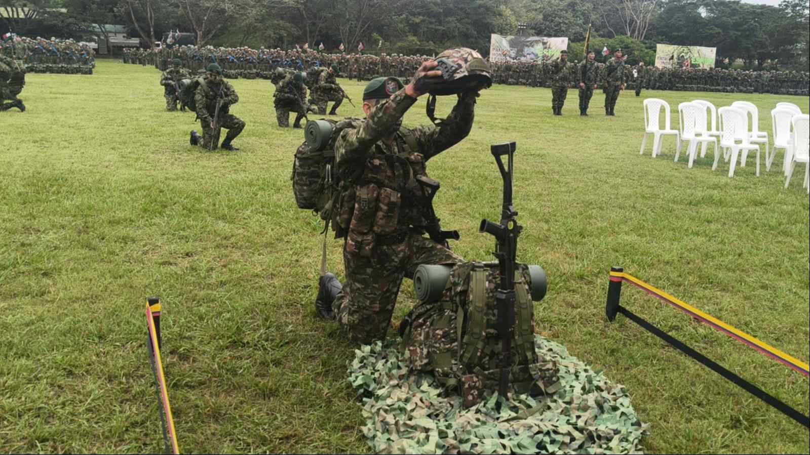 La Escuela Militar de Soldados Profesionales rindió homenaje póstumo a los héroes del siniestro aéreo en Puerto Leguizamo