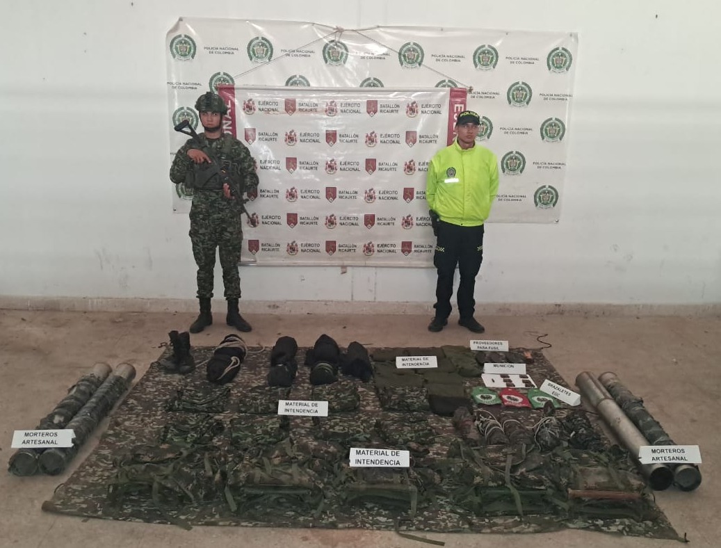 Ejército Nacional ubica depósito ilegal del Clan del Golfo en el sur del Cesar