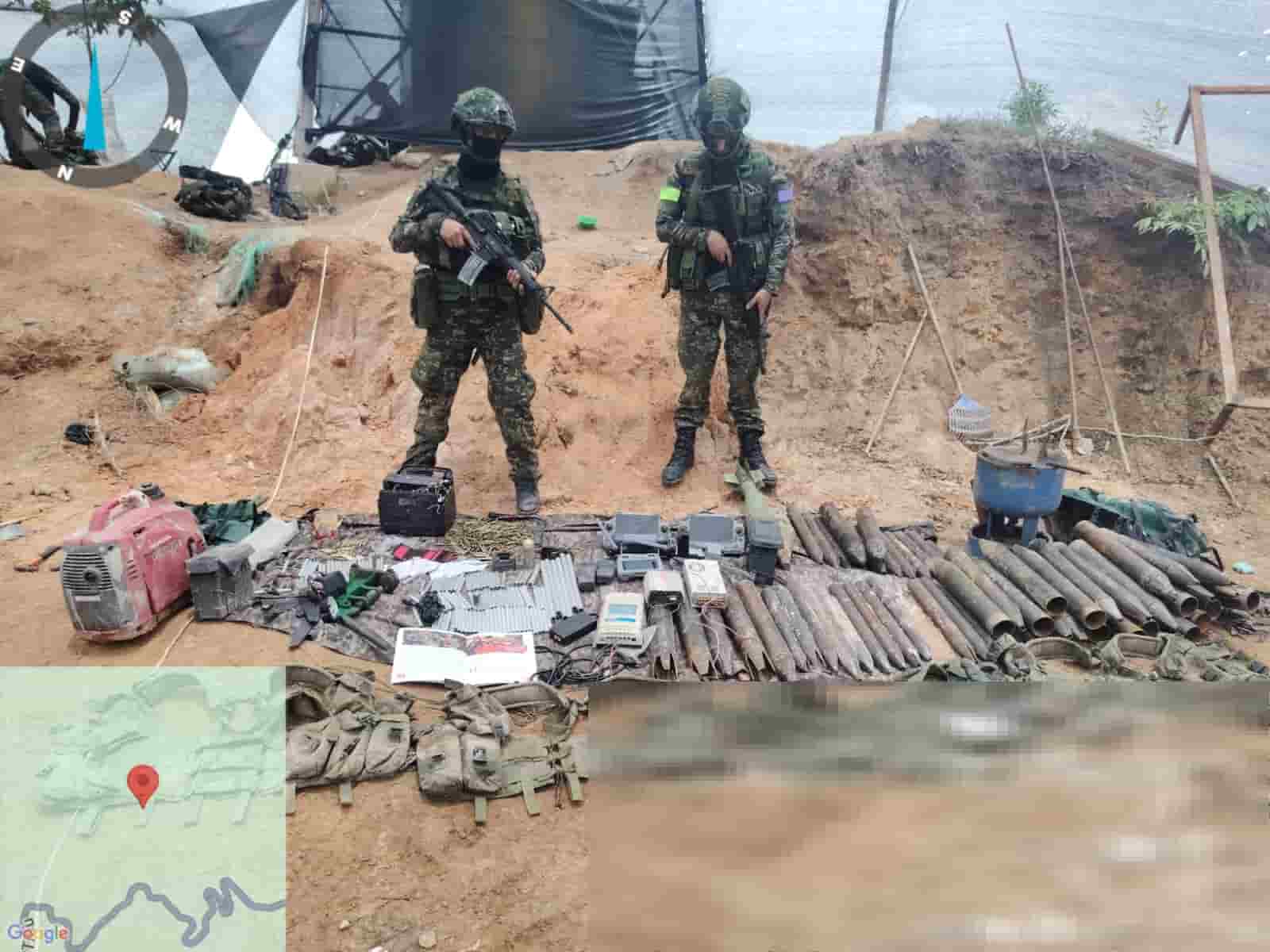 Operación militar en el Catatumbo permitió destruir fábrica clandestina de explosivos utilizada por el GAO-r Estructura 33 para perpetrar ataques terroristas contra la Fuerza Pública