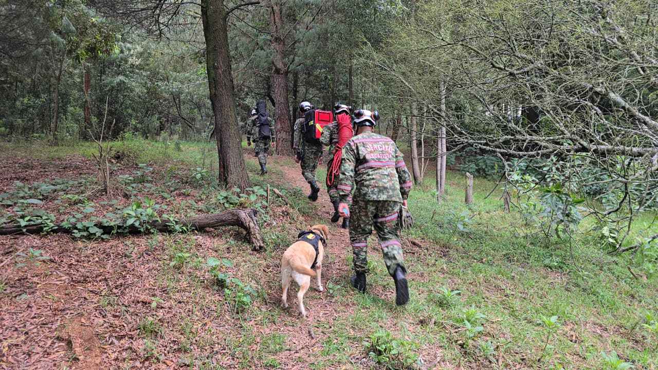 Ingenieros Militares contribuyen al rescate de siete personas extraviadas en Monserrate