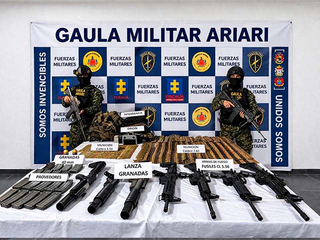 Tropas del Ejército Nacional ubicaron depósito ilegal de armamento en el Meta
