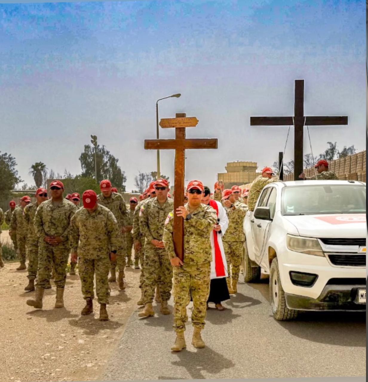 Fe que acompaña la misión: capellán militar fortalece a la tropa en el Sinaí